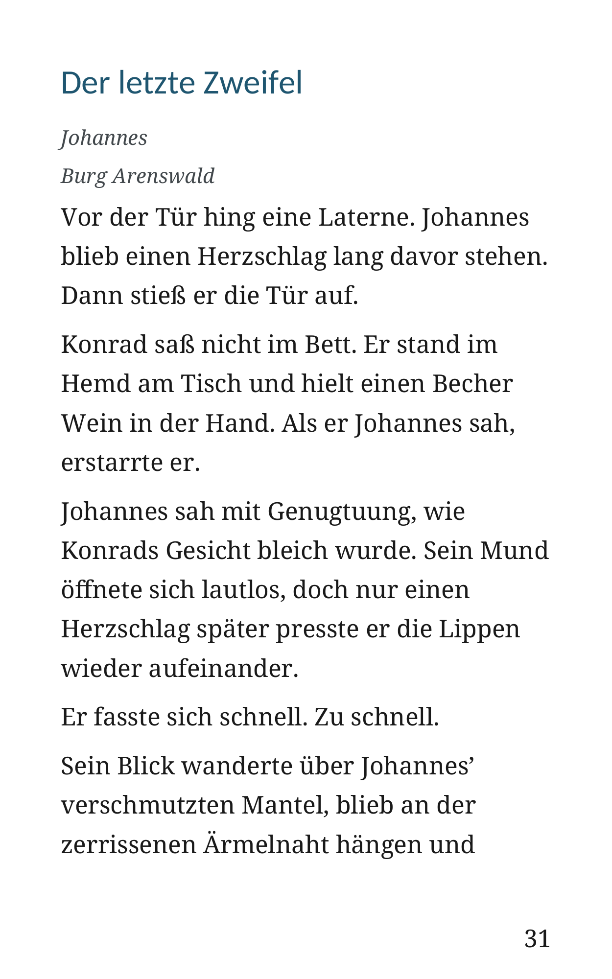 Manuskriptseite 31
